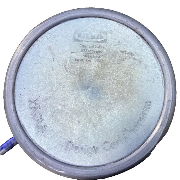 Vintage IKEA Candleholders Set of 2 KAGLA Carl Ojerstam Design Brushed Aluminum - Picture 3 of 3